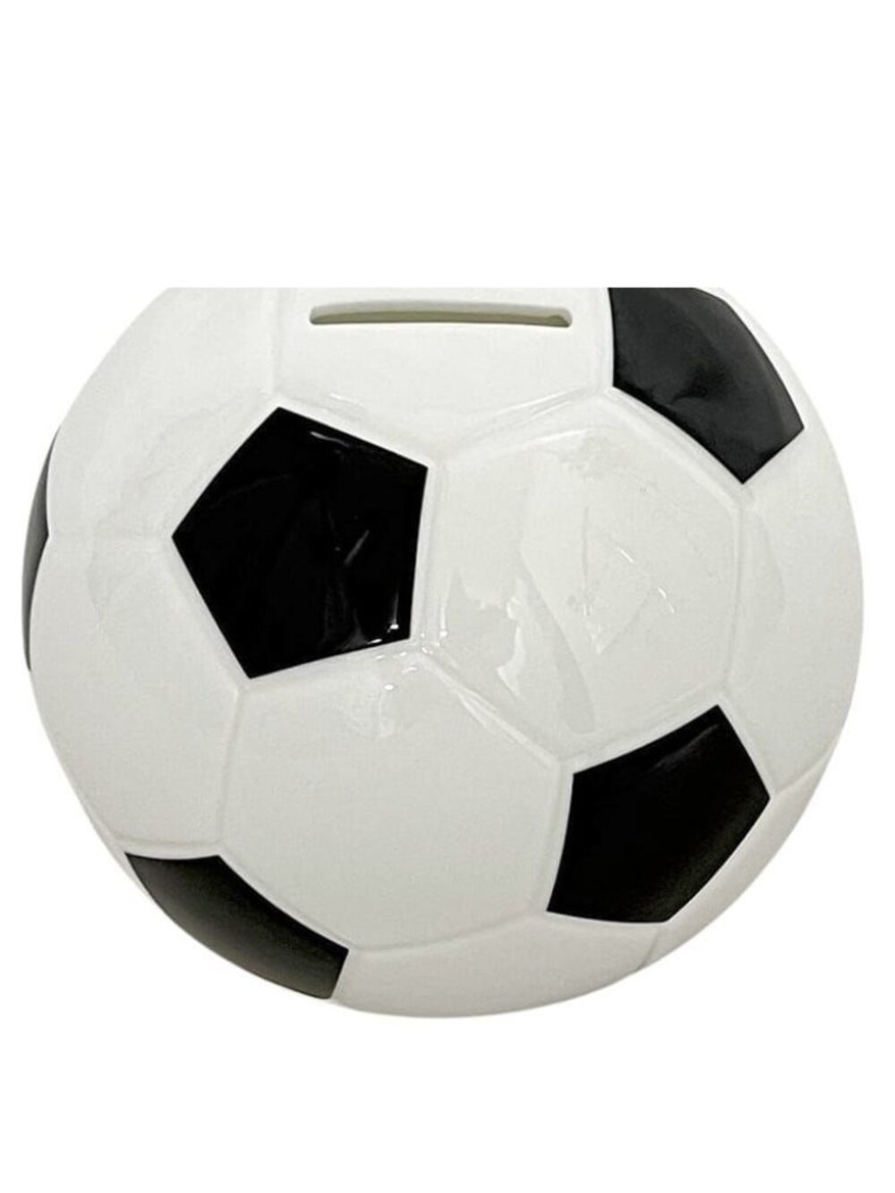 Tiffany & Co Savings Soccer Ball Baby Bank Ceramic White Interior